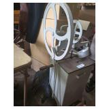 Cast Iron Hand Crank Butter Churn with Wooden Top and Metal Base