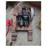 Maytag Twin Washing Machine Engine Mounted on Wooden Base