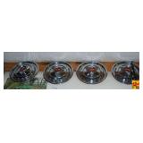Chevrolet Hubcap Wheel Cover Set with Red Center Emblem