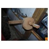 Wooden Hand-Operated Grindstone Sharpening Tool