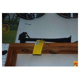 Black Metal Horn with Attached Mounting Bracket