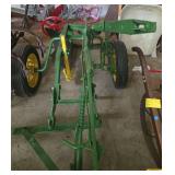 John Deere Farm Tractor Plow Implement with Pneumatic Tires