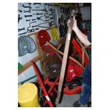 Wooden Implement Tongue with Iron Hardware