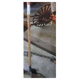 Manual Hand Corn Planter with Wooden Handle and Cast Iron Mechanism
