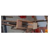 Wooden Hand-Push Cotton Planter with Iron Components