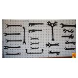 Assorted Collectible Metal Wrenches and Hand Tools