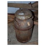 Metal Milk Can with Lid and Dual Side Handles