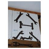 Assorted Metal Wrenches and Hand Tools Lot