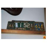 Group of Alabama License Plates Including Heart of Dixie 1955 and 1967 Issues