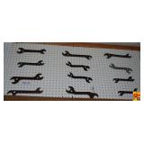 Assorted Collectible Metal Farm Implements and Machinery Wrenches