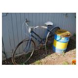 Blue 26-Inch Three Speed Cruiser Bicycle with White Saddle