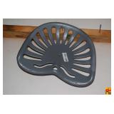Cast Iron Tractor Seat Painted Gray
