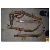 Wooden Animal Hames and Draft Hardware Assortment
