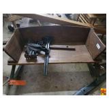 Norton Wagon Seat with Wooden Box (Contents on Seat Not Included)