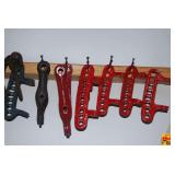 Assorted Cast Iron Harness Hardware and Repair Brackets