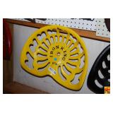 Iron King 670 Cast Iron Implement Seat Yellow Painted