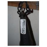Metal Cow Bell with Hanging Chain