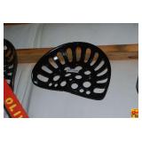 Cast Iron Implement Seat with Black Painted Finish