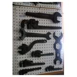 Assorted Metal Wrenches and Hand Tools