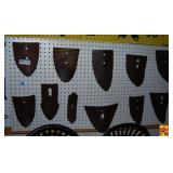 Assorted Metal Plow Shares and Cultivator Shovels Collection