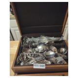 Flatware In Pacific Silvercloth Storage Chest