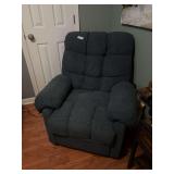 Dark Gray Upholstered Recliner Chair