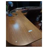 Large Wood L-Shaped Office Desk