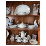 Noritake Blue Hill Fine China Set and Crystal Glassware Assortment