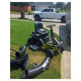 Ryobi RM300e  30" Electric RidIng Lawn Mower With Bagger Attachment & Charger