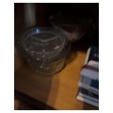 Assorted Pressed Glass Serving Dishes and Plates