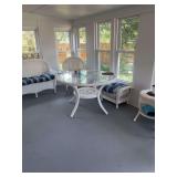 Wicker Patio Set & Everything On Bacl Porch