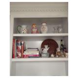 Cookbooks, Ceramics & Glass Vases