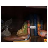 Collection of Dan Brown Novels and Decorative Home Goods