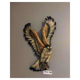 Wall Hanging Hawk With Prey Figurine