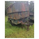 Military Cargo Trailer With Enclosed Shelter Box