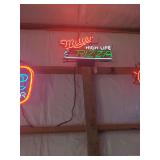 Miller High Life & Pizza Neon Sign