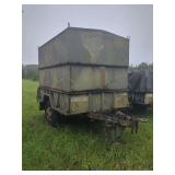 Military Cargo Trailer With Shelter Box