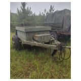 Military Surplus Cargo Trailer With Storage Box and Pintle Hitch