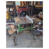 Hitachi Table Saw With Metal Stand