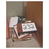 Assorted Books, Painting Supplies, and Hardware Lot