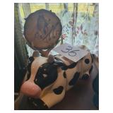 Ceramic Cow Planter