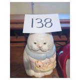 Ceramic Cat Cookie Jar