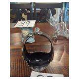 Glass Basket With Handle