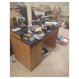 Office Desk with Storage Cabinet