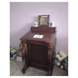 Vintage Davenport Writing Desk With Side Drawers