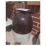 Stoneware Jug with Two-Tone Glaze and Single Handle
