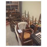 Assorted Wooden Chairs Lot