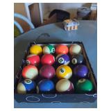 Standard Billiard Ball Set in Storage Box