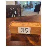 Vintage Wood Box For Bottle Of Wine