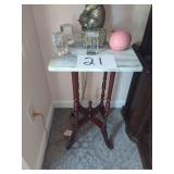 Marble Top Accent Table